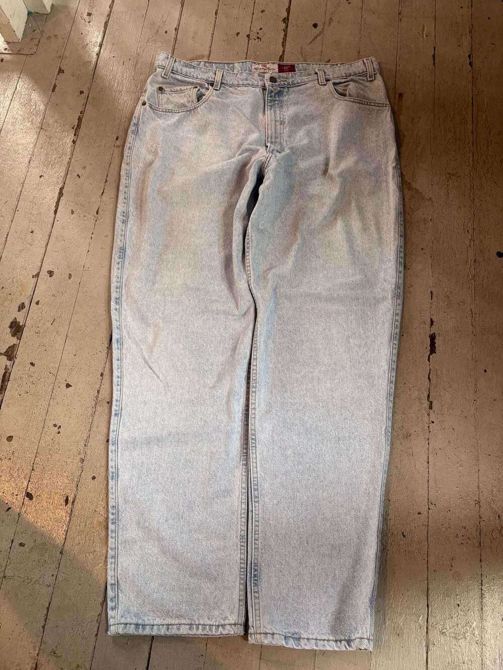 Levi Strauss Signature Loose Fit 545 Light Wash Denim Jeans